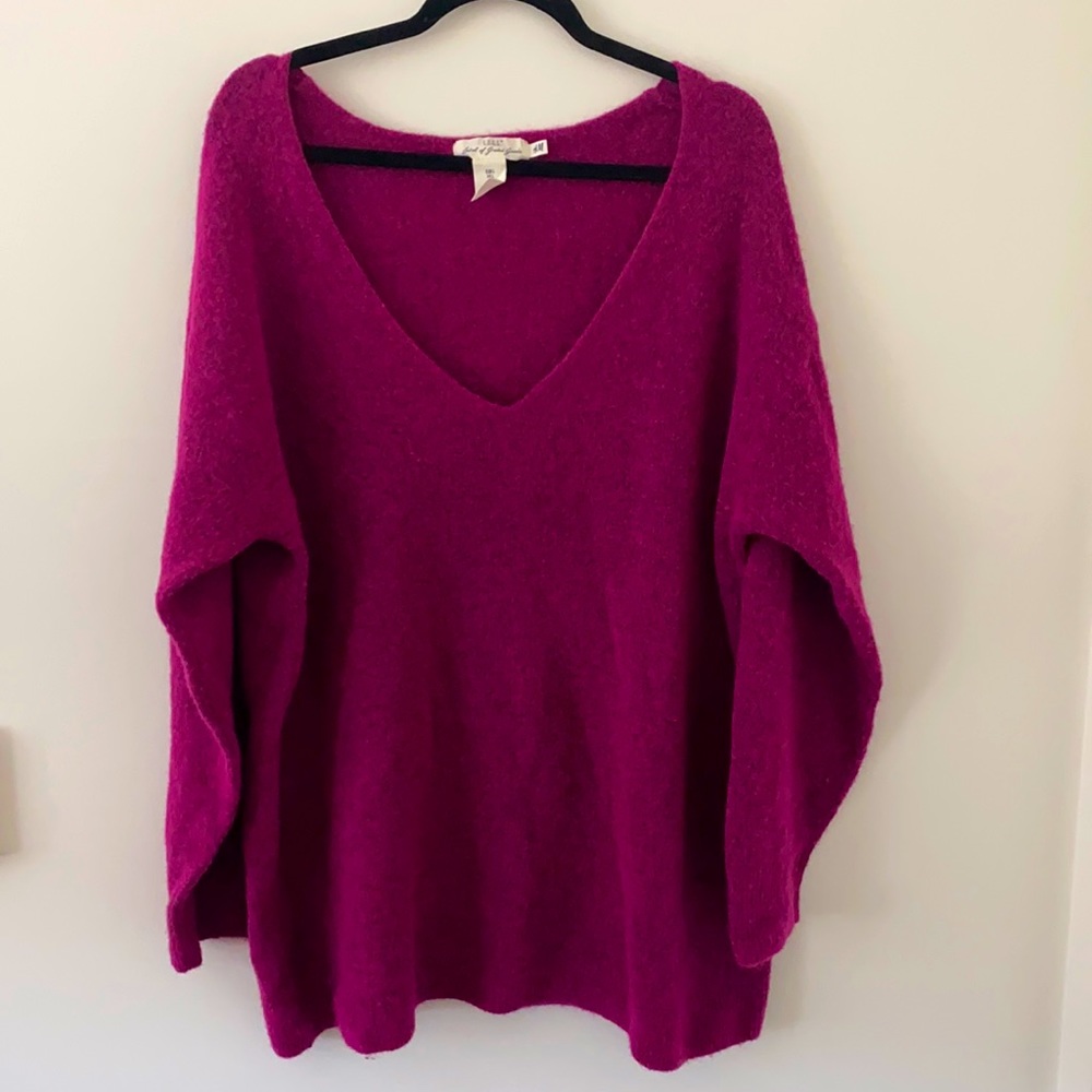 ▪️H&M▪️Oversized Magenta Sweater